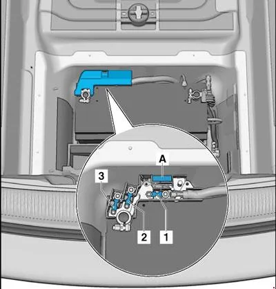 предохранителей на плюсовом контакте Audi Q5