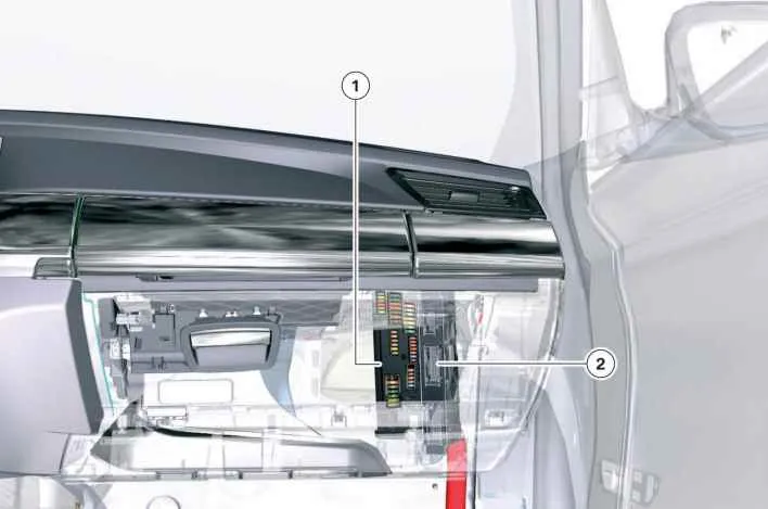 место установки блока предохранителей бмв ф 01 02