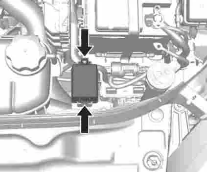 amplasarea blocului suplimentar Chevrolet Tracker