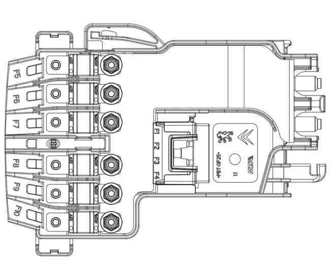 Блок предохранителей сервис 03- CITROEN BERLINGO M59 2003-2008г (658040)