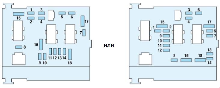 схема блоку під капотом пежо 206