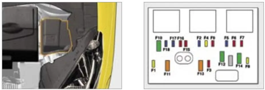 схема блока с предохранителями пежо 1007