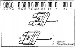 схема блок с предохранителями рено 11 и 9