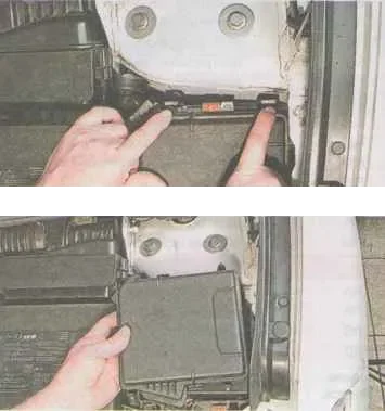Блок під капотом доступ Renault Megane 3