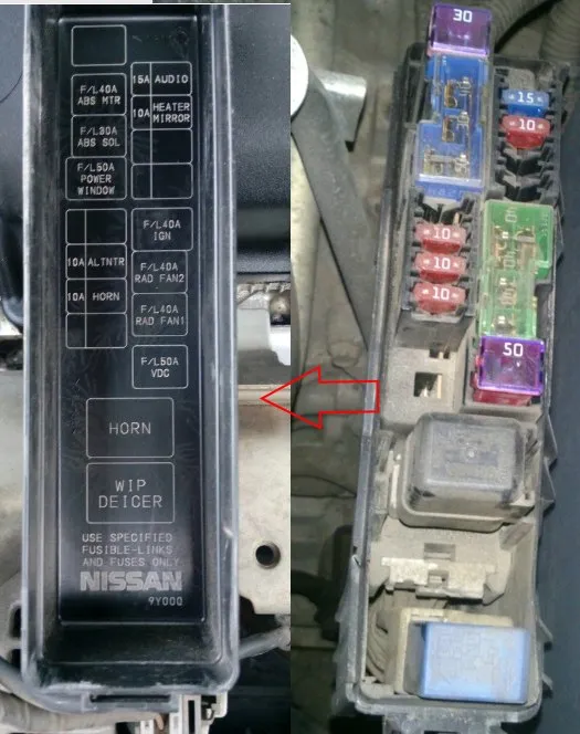 предохранители и реле ниссан теана j32 - Предохранители
