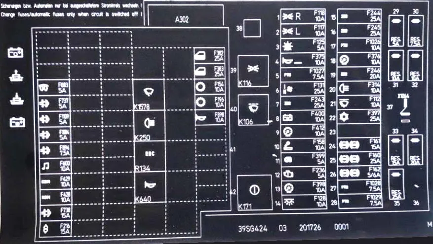 Блок предохранителей MAN TGA / TGX / TGS 81254446074