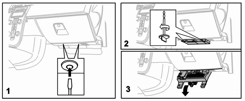 Доступ до блоку в салоні Volvo S40 2