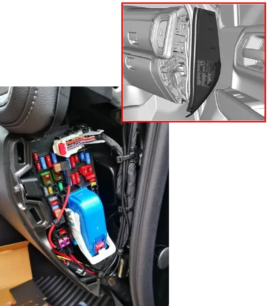 правая панель предохранителей Chevrolet Silverado 4