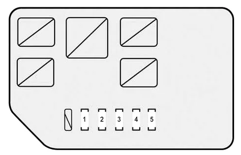 Схема блоку запобіжників Lexus RX 350 3g